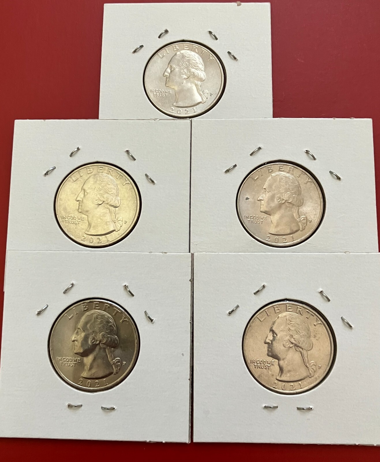 2021 P Crossing The Delaware Quarters Struck Through, DDR Errors