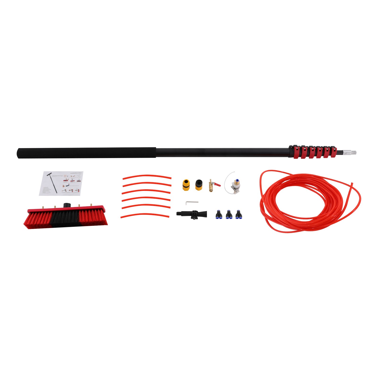 180° Brush Window Cleaner Window Adjustable Clean Equipment Window Cleaning Pole