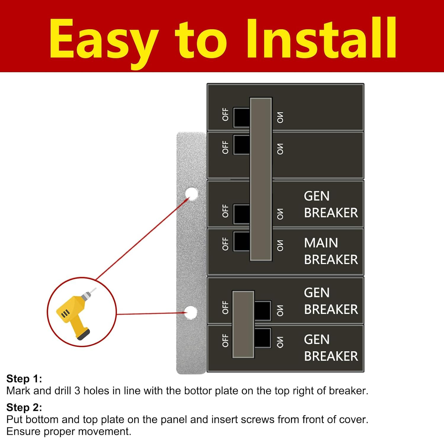 Square D Generator Interlock Kit for Homeline 150/200 Amp Breaker (SD200SA)
