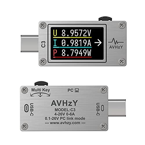USB Power Meter USB 3.1 Type-c Tester Digital Multimeter Current Tester C3