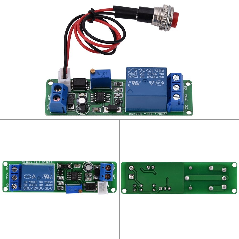 DC 12V Timer Module Adjustable Timer Delay Turn Off Module Timing Relay Time ...