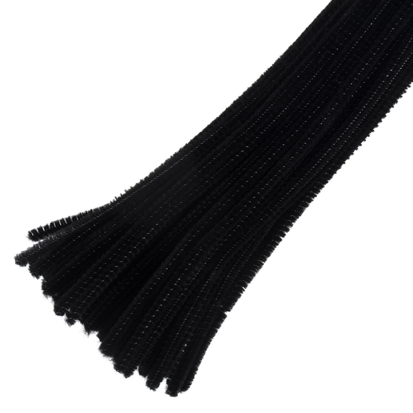 Trimits Chenilles 6mm x 30cm Black - Pack of 100
