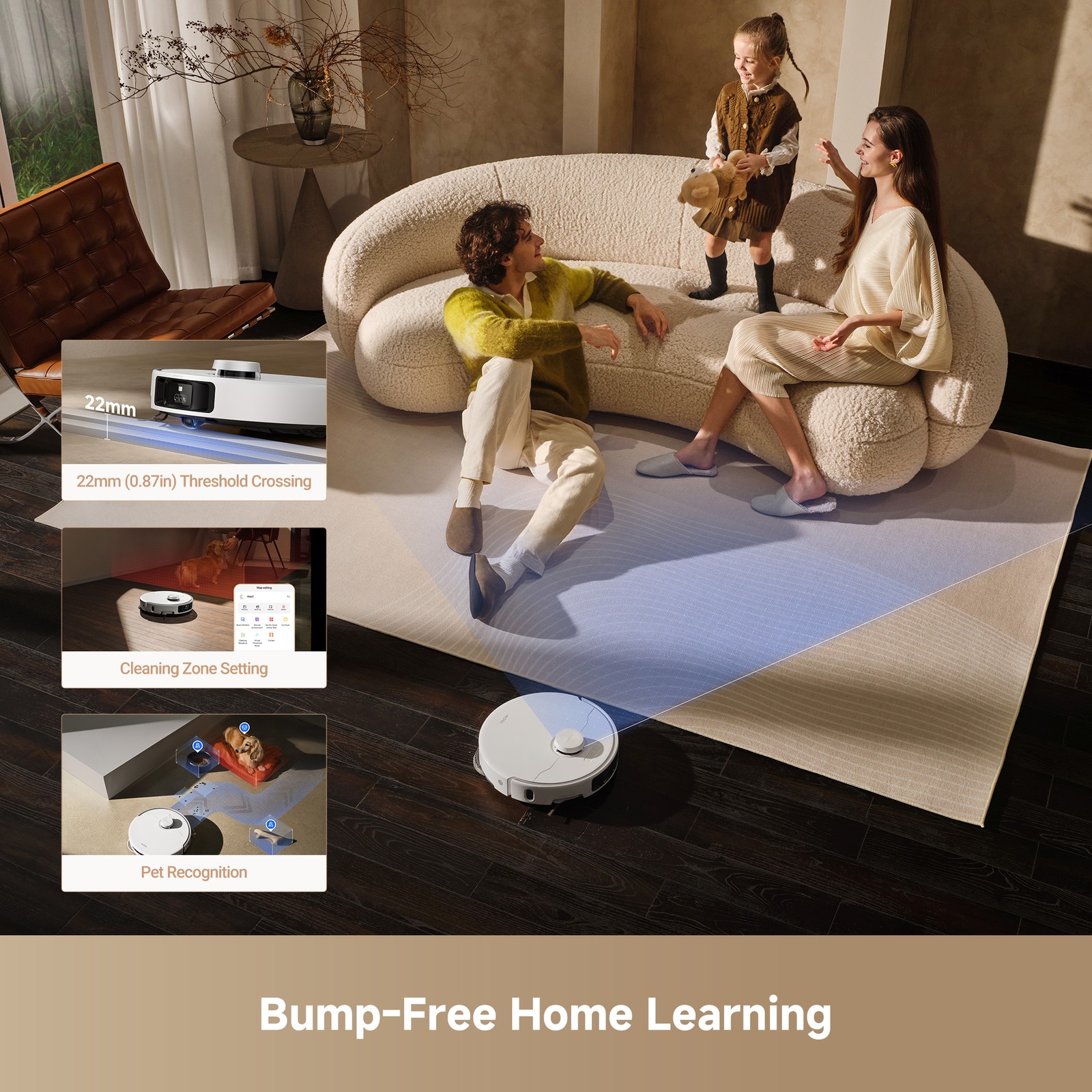Mova P50 Pro Ultra Refurbished A Robot Vacuum Removable Liftable Mop 19,000Pa