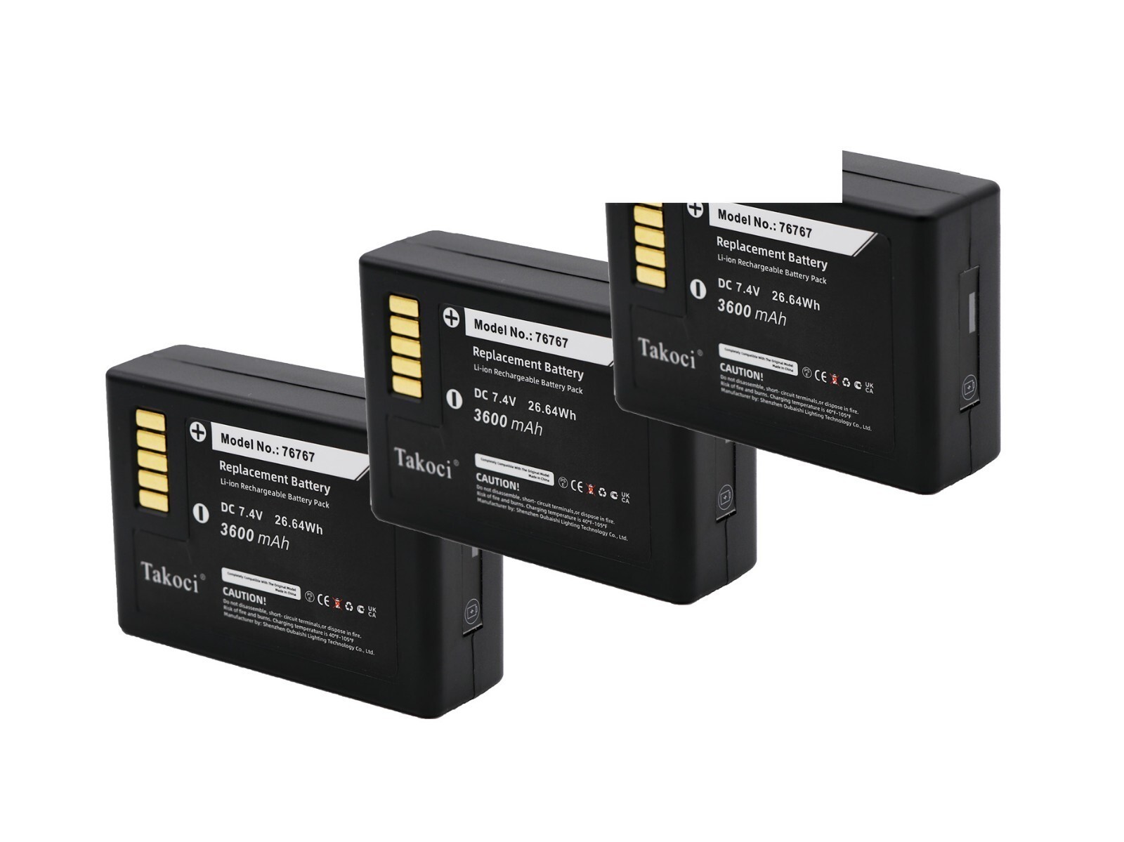 3PACK Battery for Trimble R10, V10, R10 GNSS PN:76767, 990373 ,89840-00 3600mAh