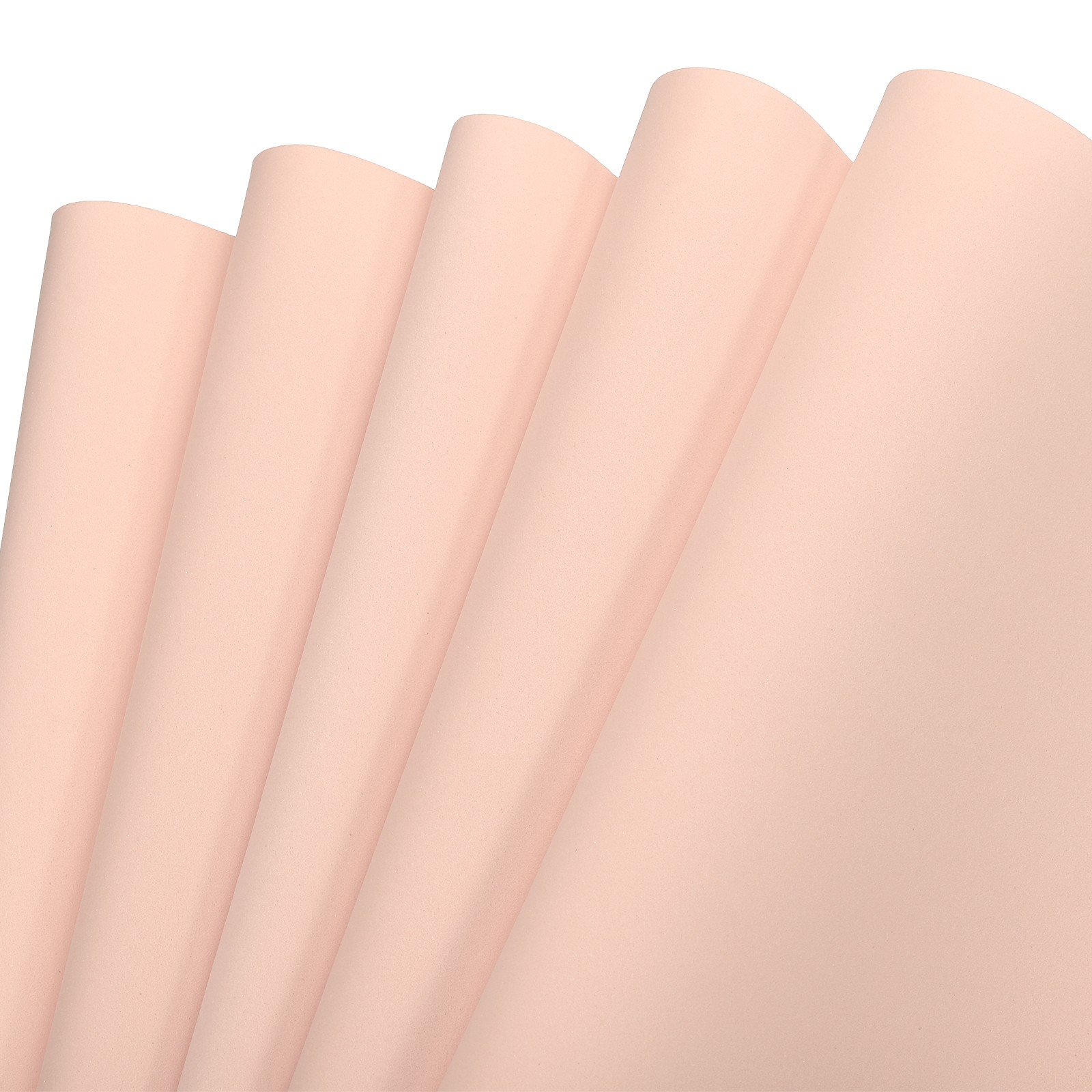 5 x EVA Foam Sheets Skin Tone 19.7 Inch x 19.7 Inch 1mm Thick Crafts Sheets