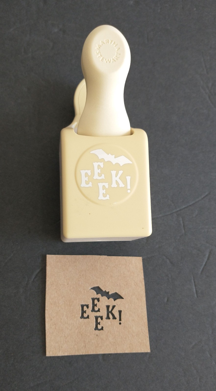 Martha Stewart Paper Punch Halloween Eeek! it's a BAT Craft Vampire