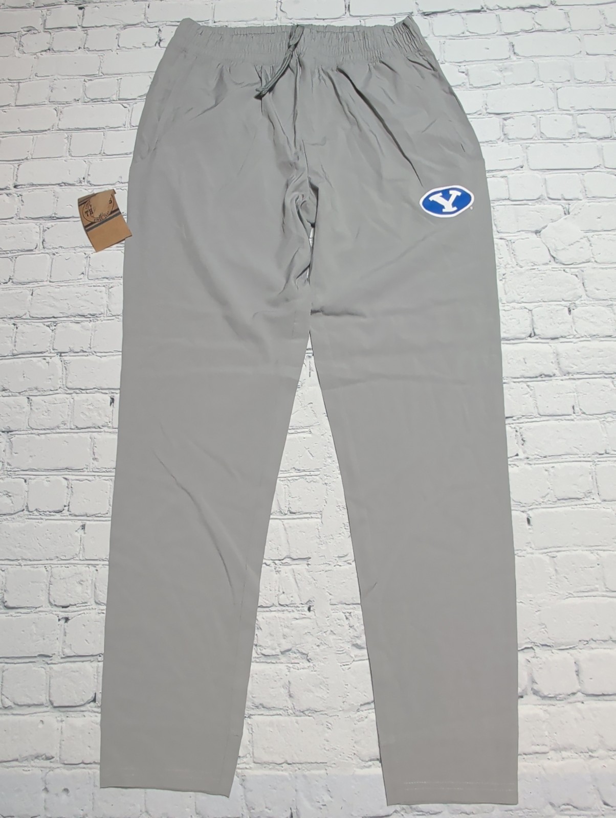 NEW Mens Large NCAA BYU Cougars Jogger Pants Tapered Athletic Track / Wind Pant
