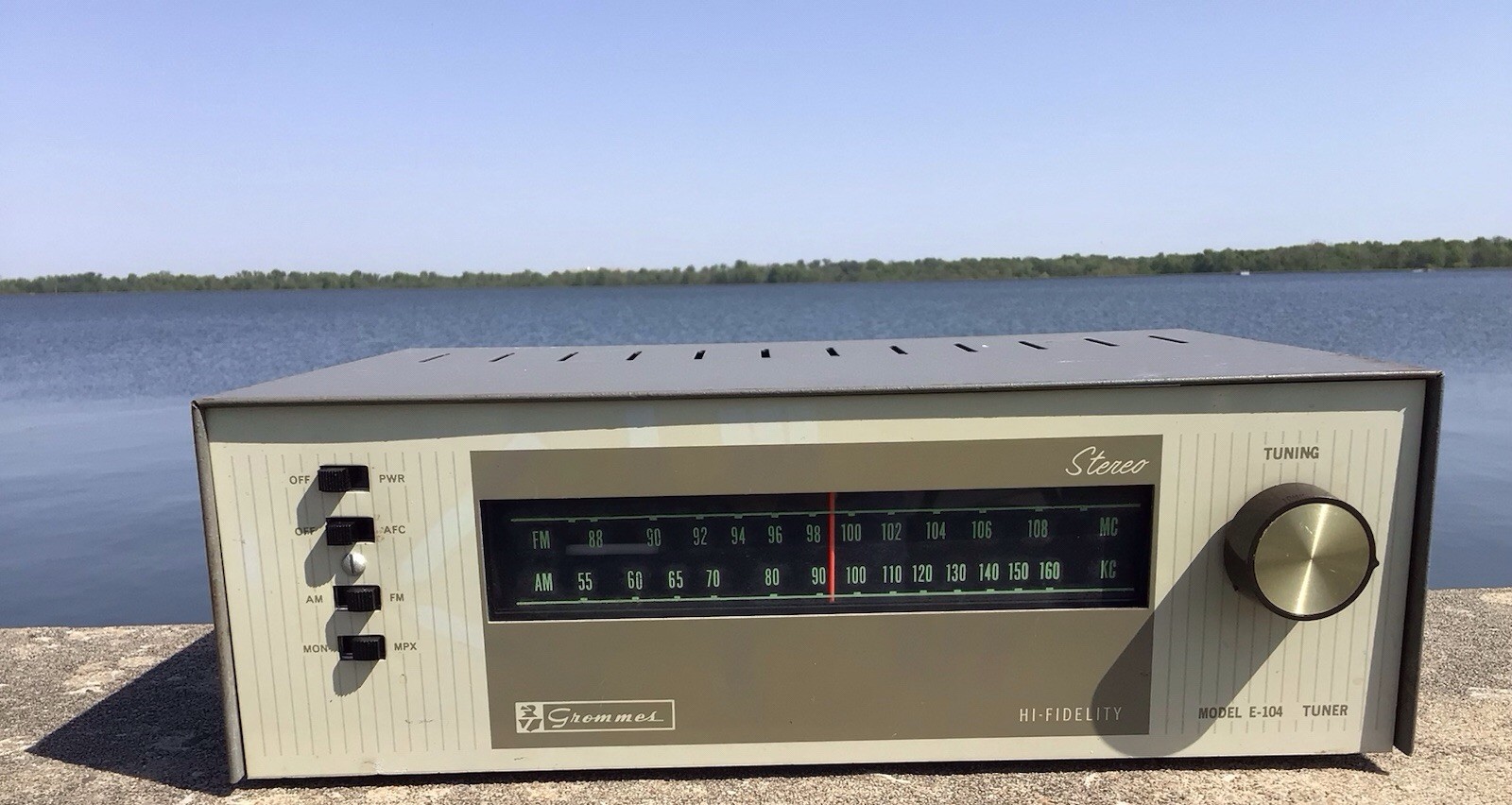 60s Grommes E104 Vacuum Tube Stereo Hi-Fidelity Tuner   Estate Fresh …Tested .NR