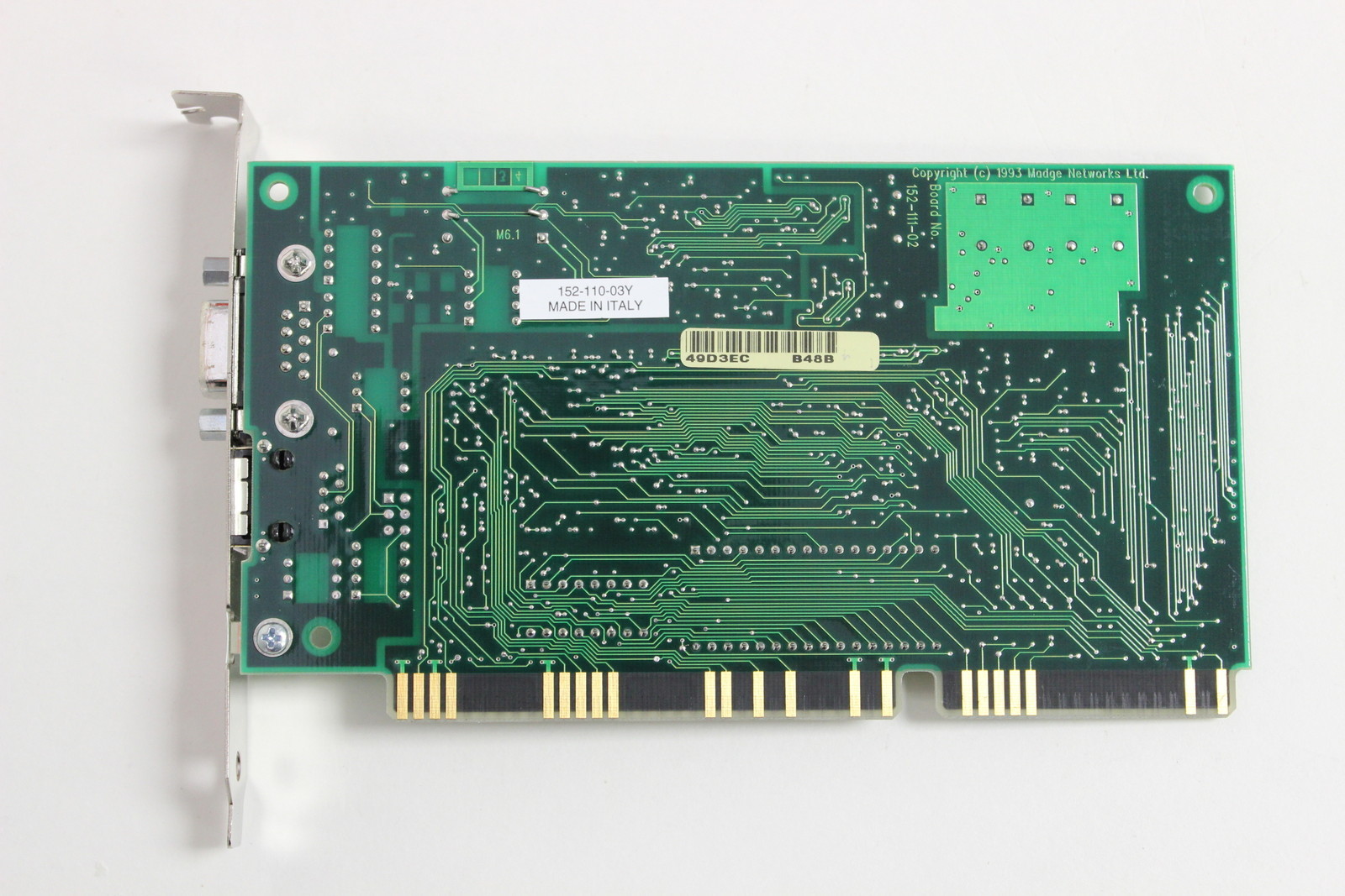 MADGE 152-110-03Y 22-01 SMART 16/4 ISA CLIENT PLUS RINGNODE TOKEN RING ADAPTER