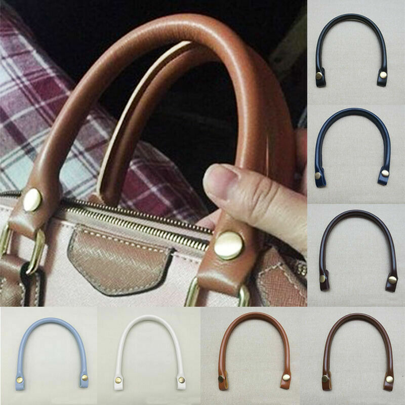 1PC PU Leather Handbag Strap Bag Handles Replacement Button Strap Accessories