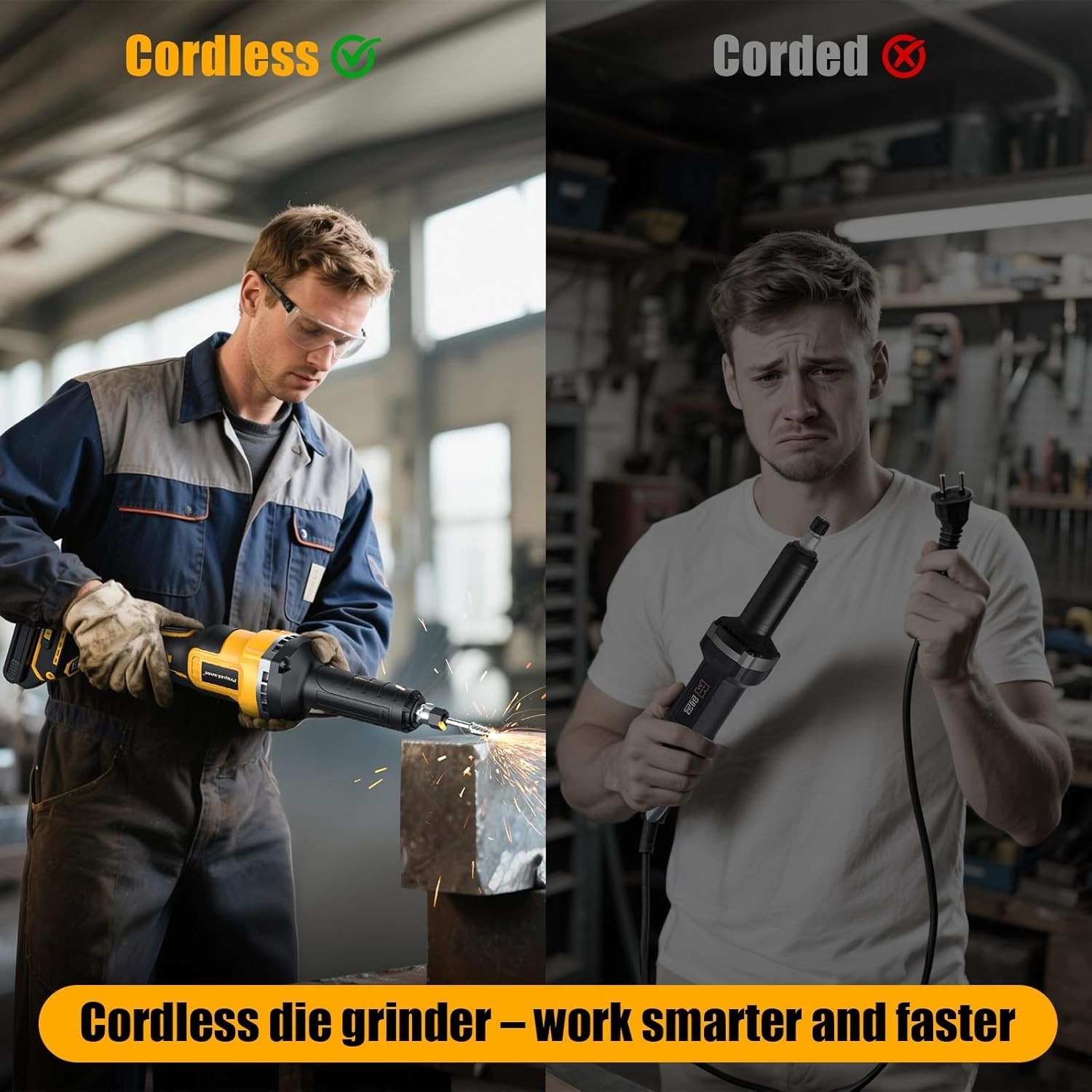 Die Grinder Compatible with Dewalt 20V MAX Battery, Cordless Die Grinder
