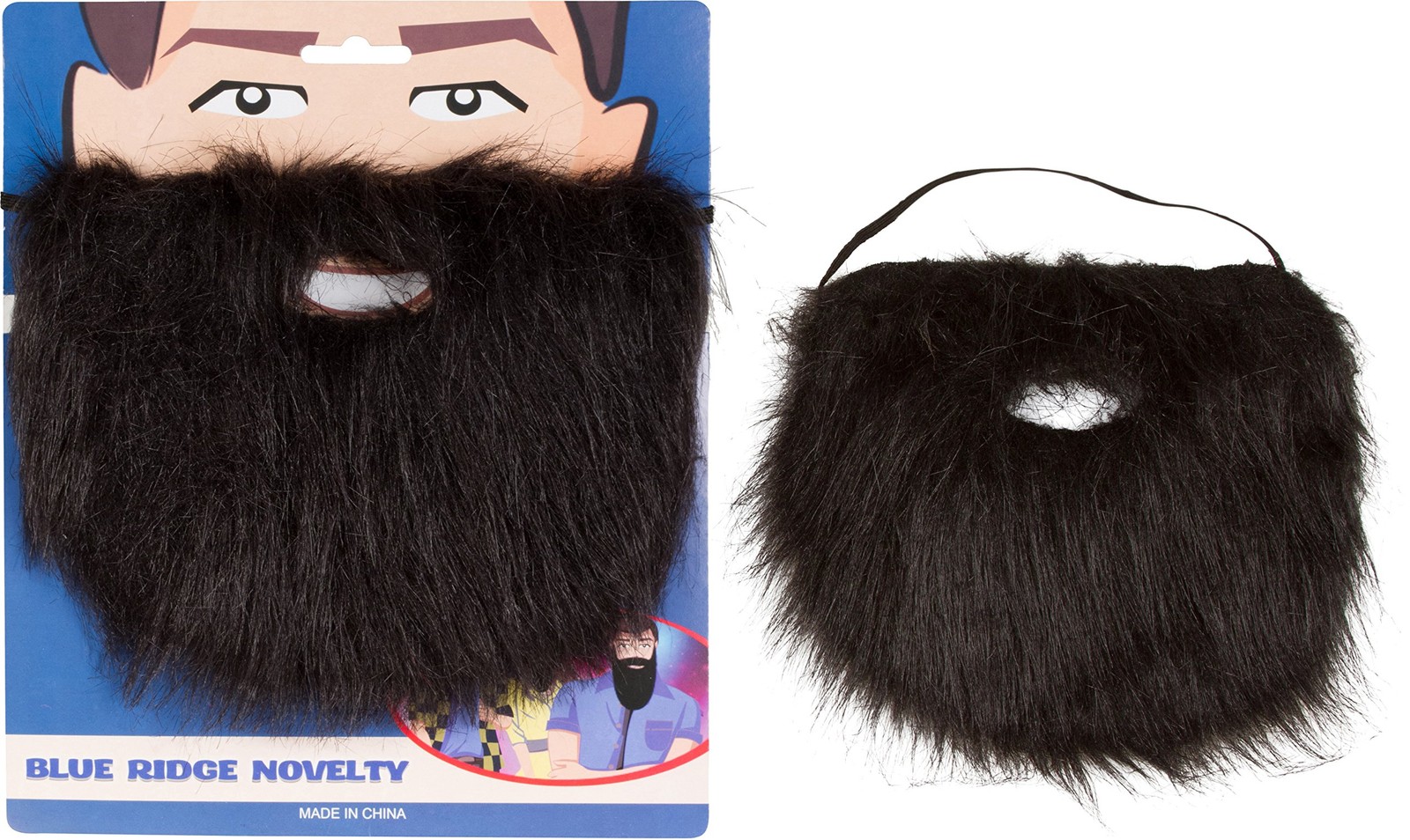 Capital Costumes Character Beard with Elastic (Black) One Size, Black