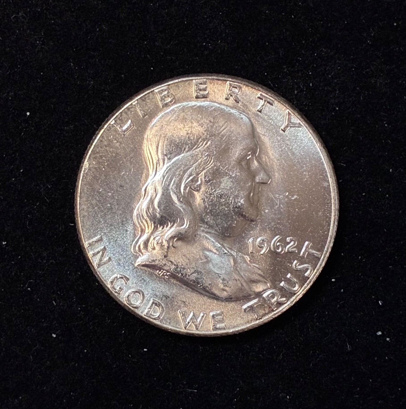 1962 P Franklin Half Dollar - Brilliant Uncirculated - 90% Silver |#K41|