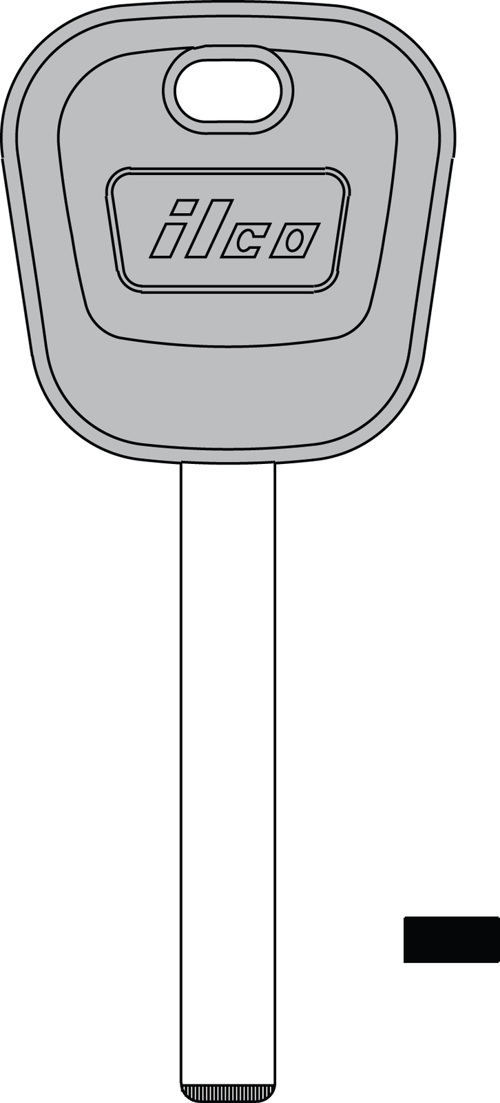 Ilco B119-PT GM Transponder Key, Each
