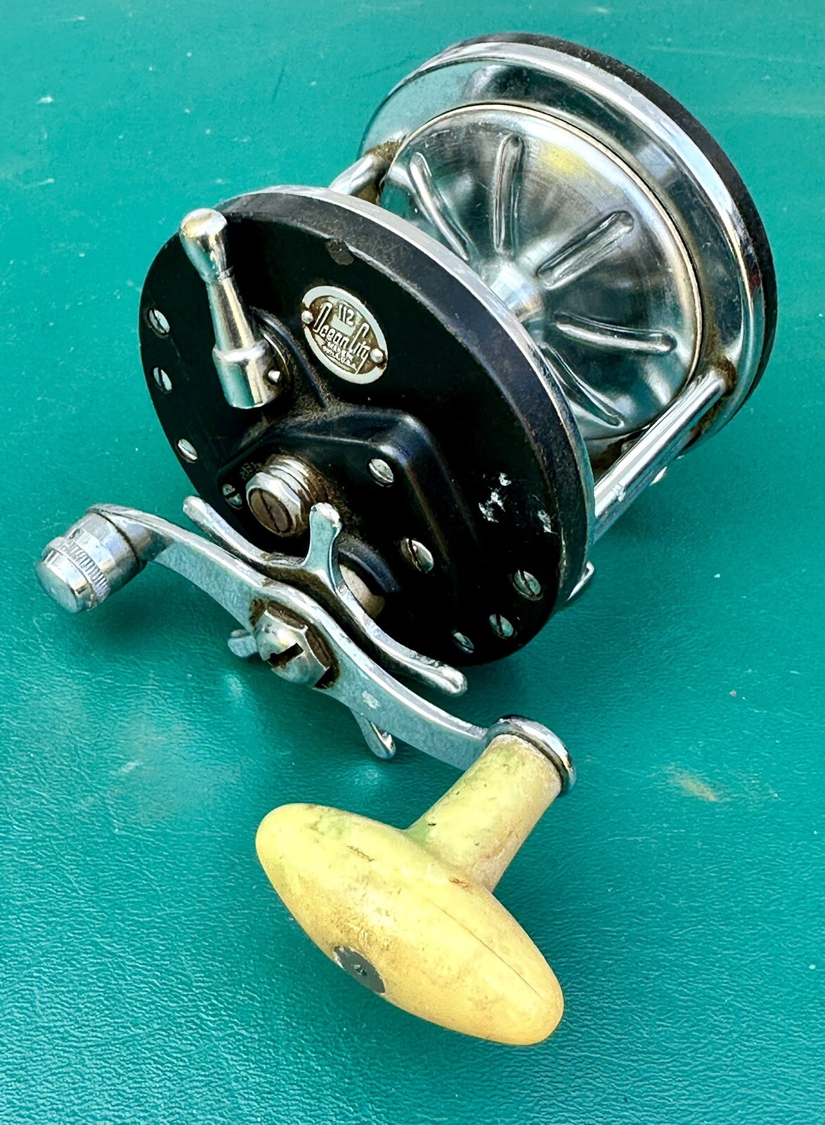 Very Nice Vintage Ocean City 112 Game Fish Fishing Reel 250 Yard