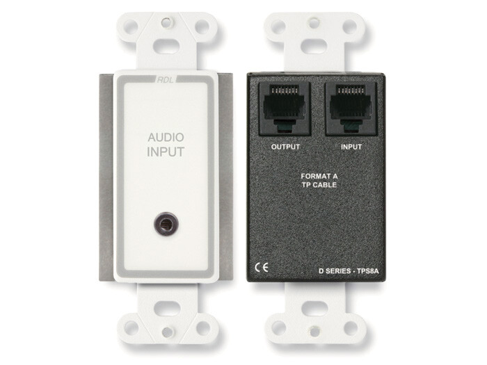 RDL D-TPS8A Format-A Multi Location Audio Sender Compatible w/Guest Room Audio