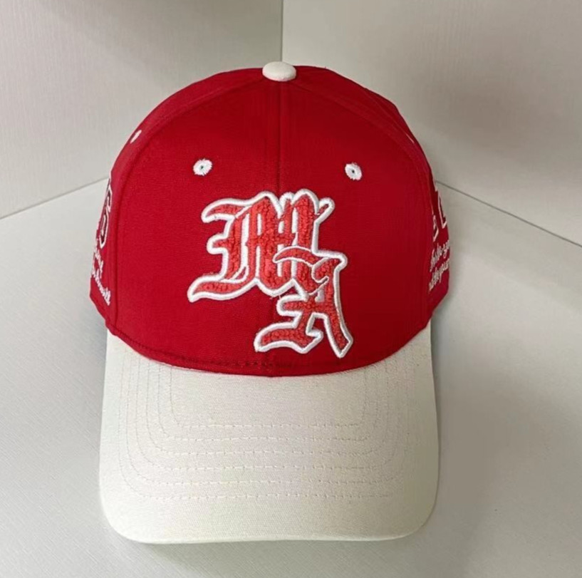 Red AMIRI men's and women's baseball caps, sports ball caps, truck driver caps