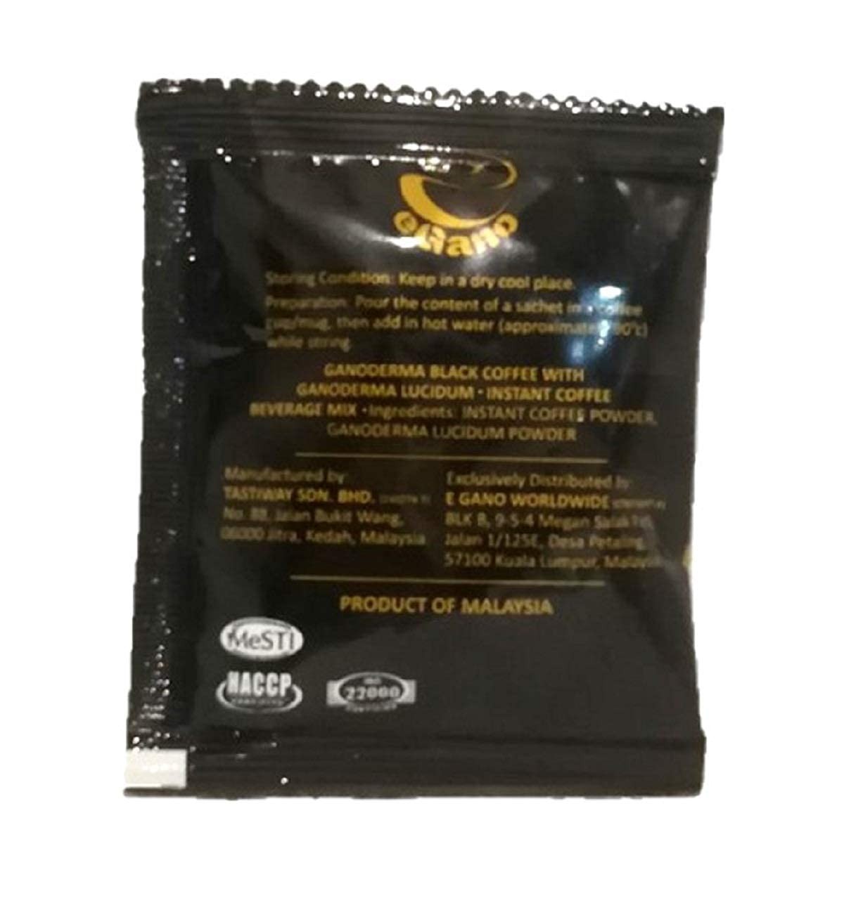 Premium Ganoderma Black Coffee - 3 Boxes, 90 Instant Sachets Total