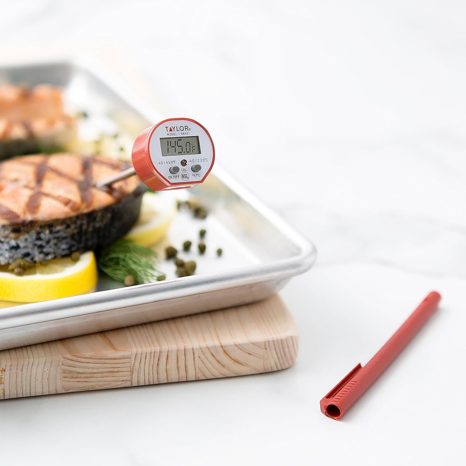 Taylor Waterproof Digital Instant Read Thermometer For Cooking, BBQ, Grilling...