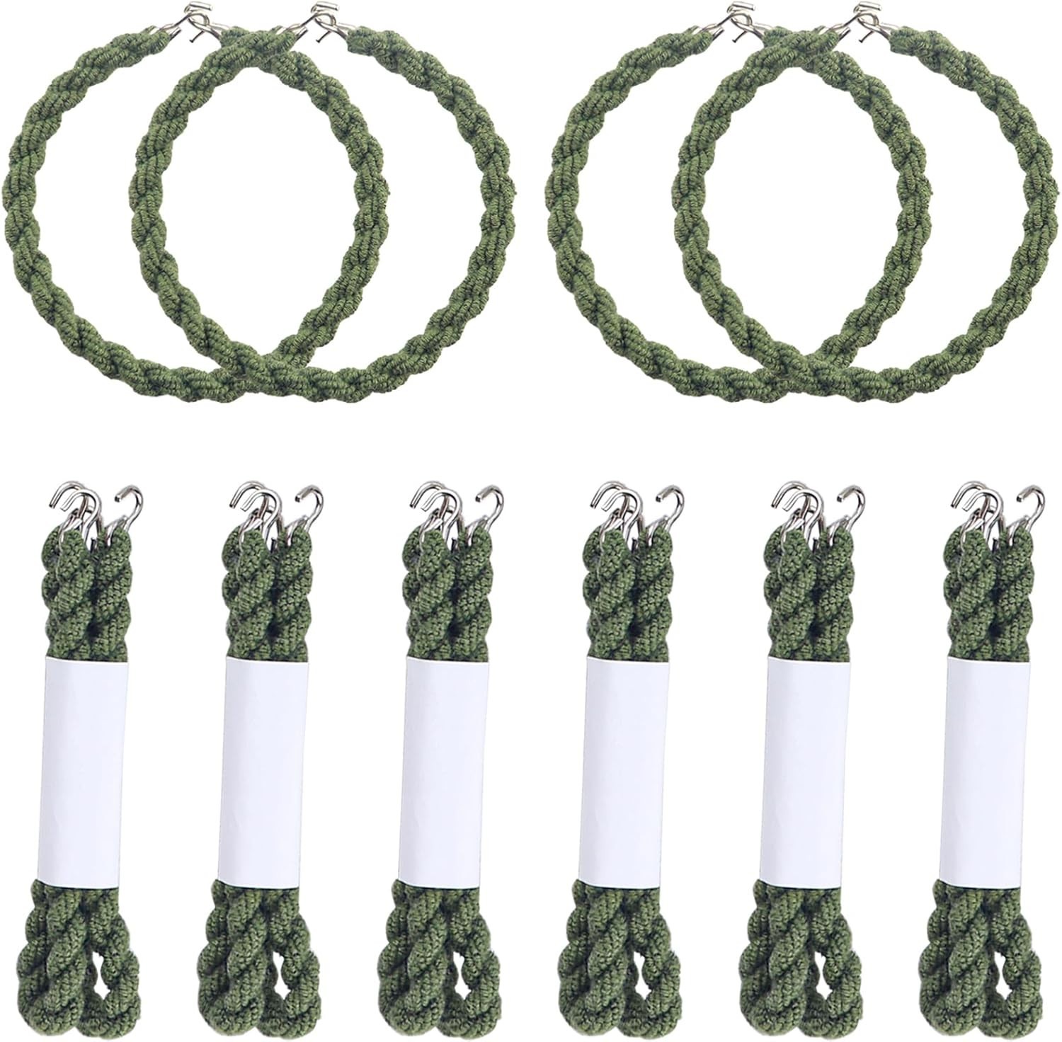 12 PCS Boot Blousers Military Adjustable with Metal Hooks – Elastic Boot StrapsO