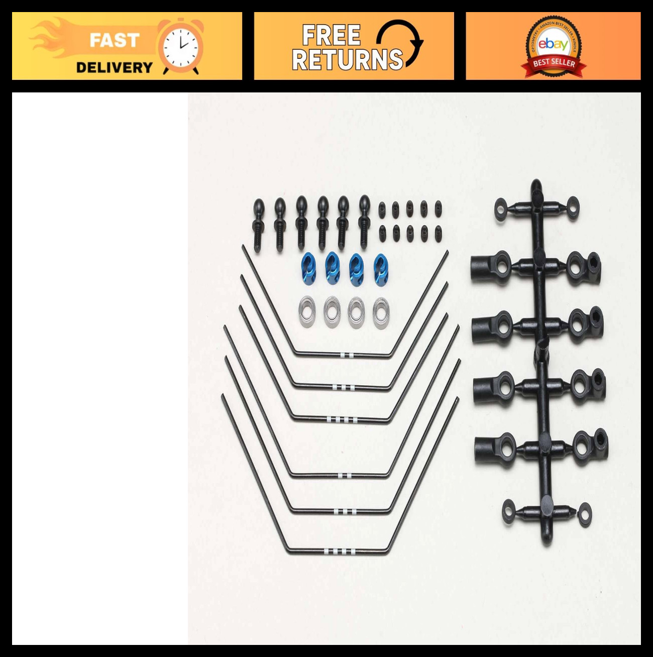 Aluminum Front/Rear Stabilizer Set for RS2.0 Bulkhead - High Performance Upgrade