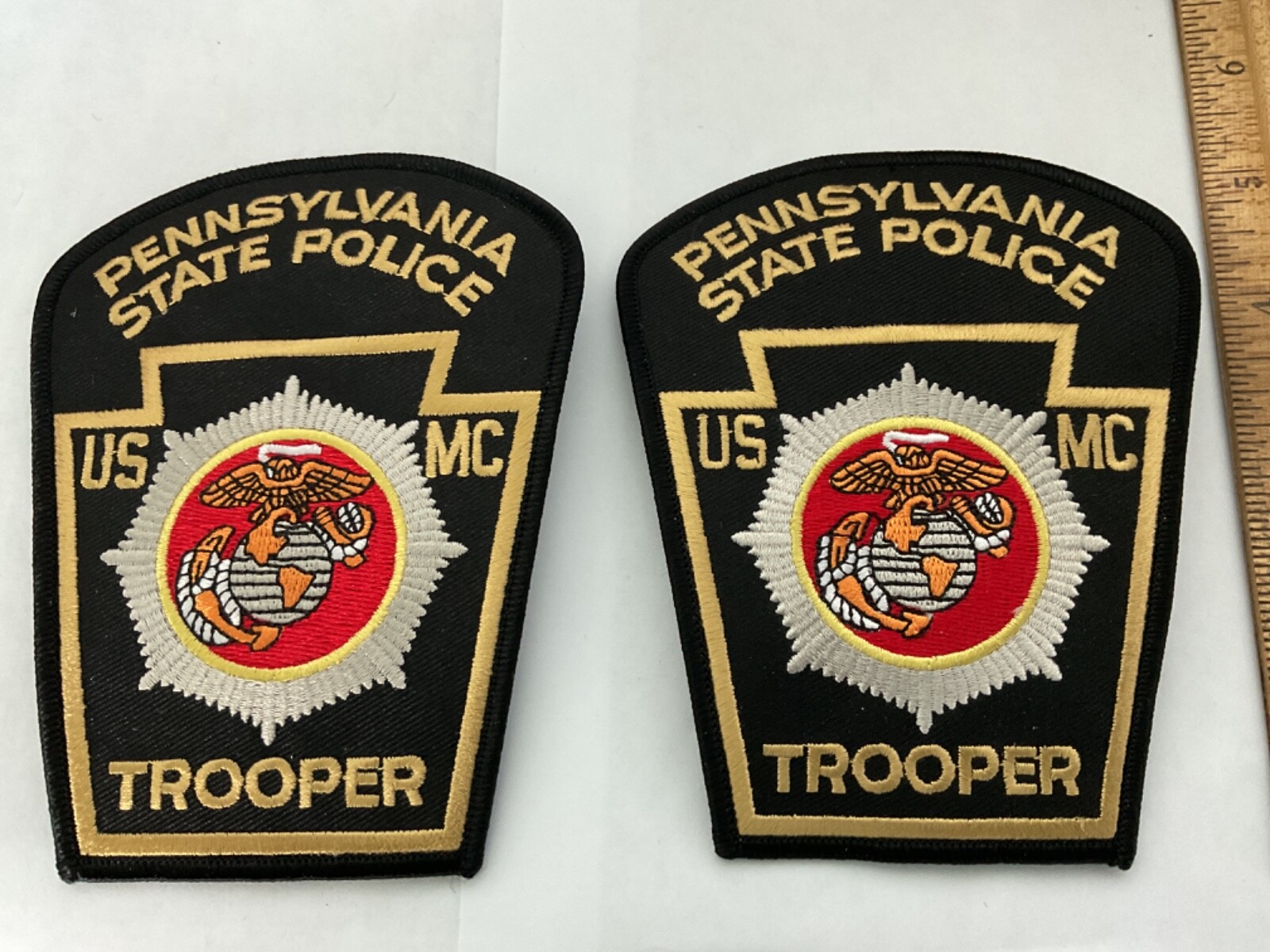 Pennsylvania State Police USMC collectable patch set new full size