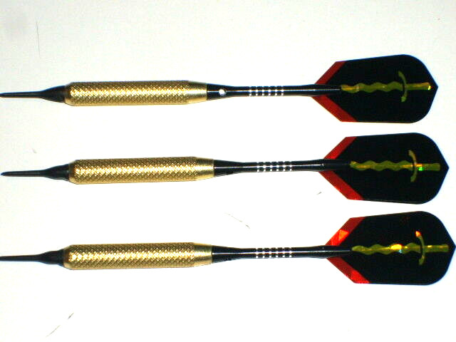 Soft Tip Darts 18 Gram Brass with Aluminum Shafts New #1120