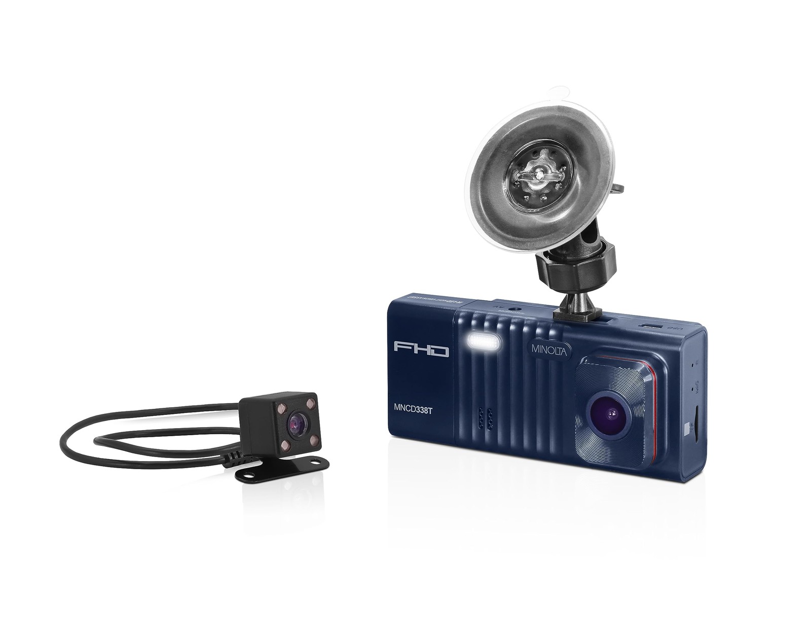 Dash Camera – 3-Channel 1080P Car DVR with Rear & Interior Cam, Night Vision,...