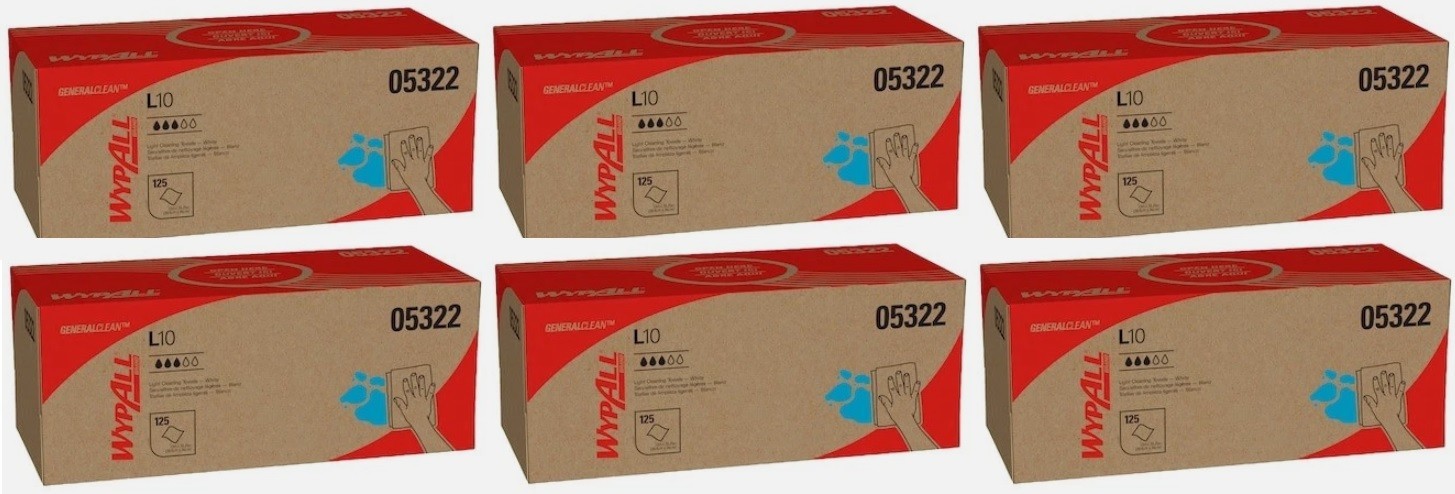 Kimberly-Clark Professional 05322 Wypall General Clean L10 Light Cleaning Lot