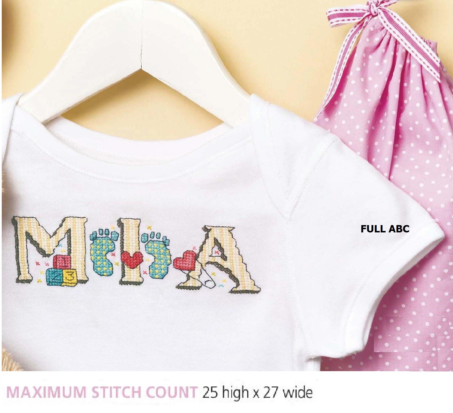 BABY FULL ABC  CROSS STITCH  PATTERN ONLY    EQ - RAA
