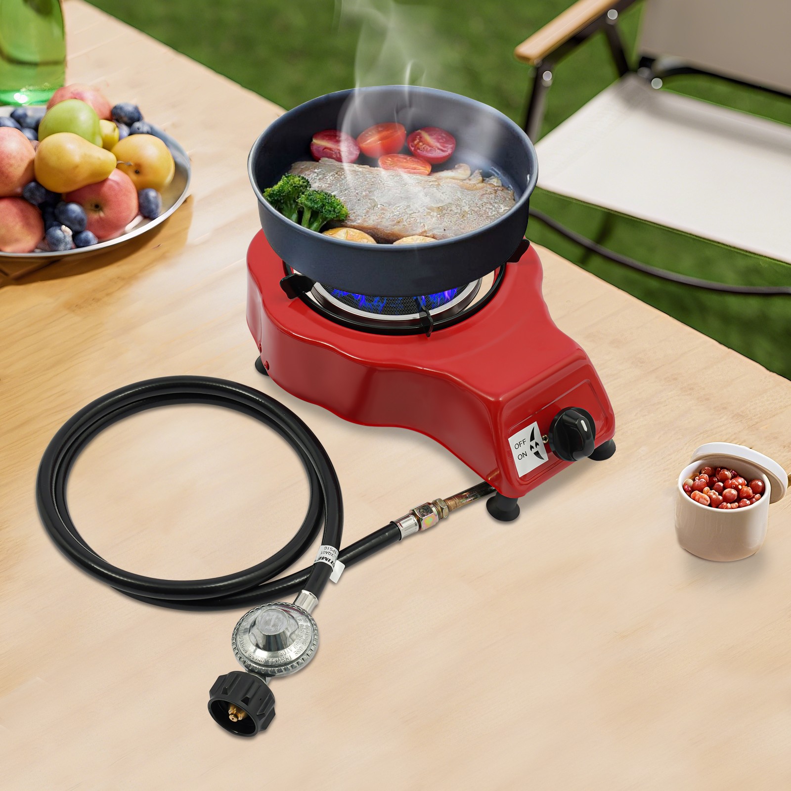 Single Burner Red Gas Stove Portable Gas Stove Gas StoveUS