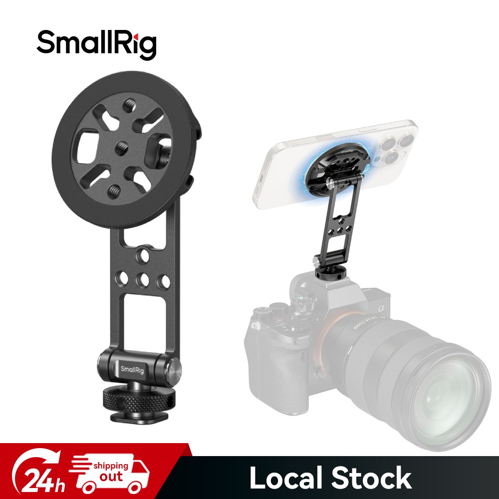SmallRig Phone Support & Cold Shoe Mount for for iPhone 17 16/15 Tripod Holder