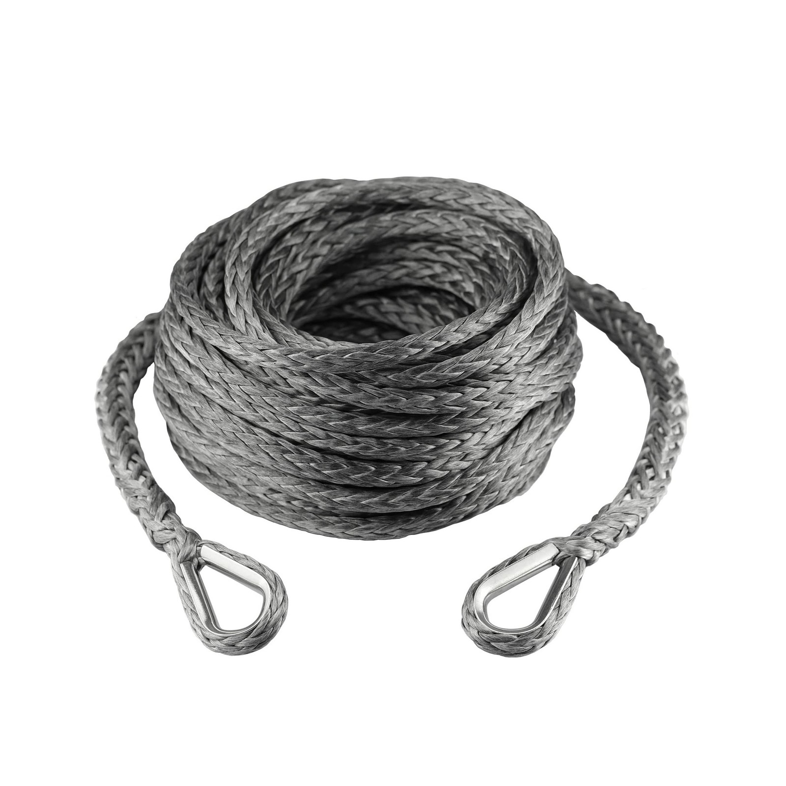 Ucreative 3/8 Inch x 50 Feet Synthetic Winch Extension Rope 26,500 Lbs for Of...