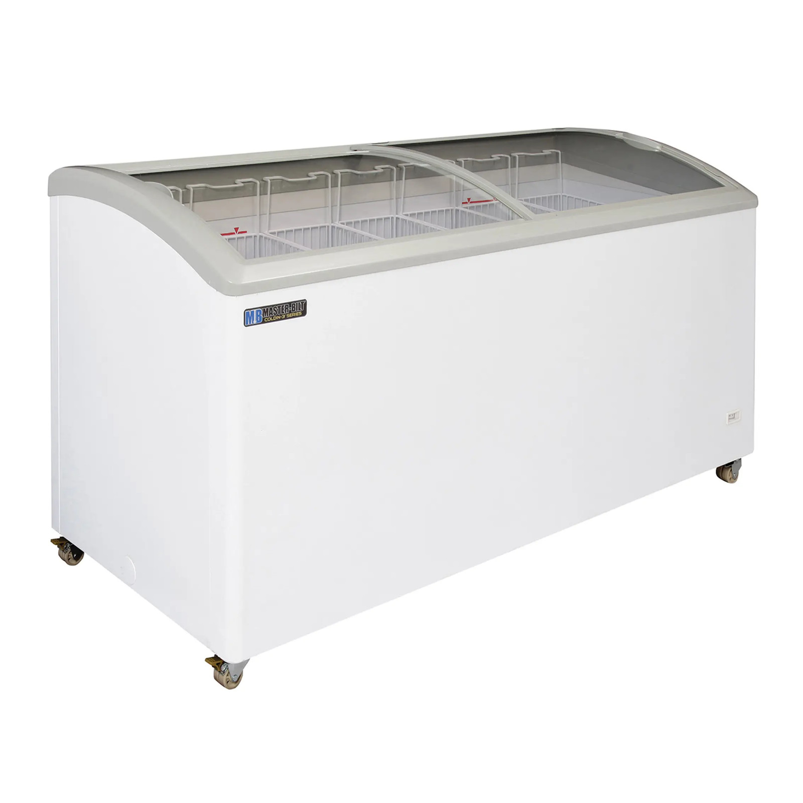 Master-Bilt MSC-66AA COLDIN-3 20.5 Cubic Ft Curved Glass Display Freezer 67" W