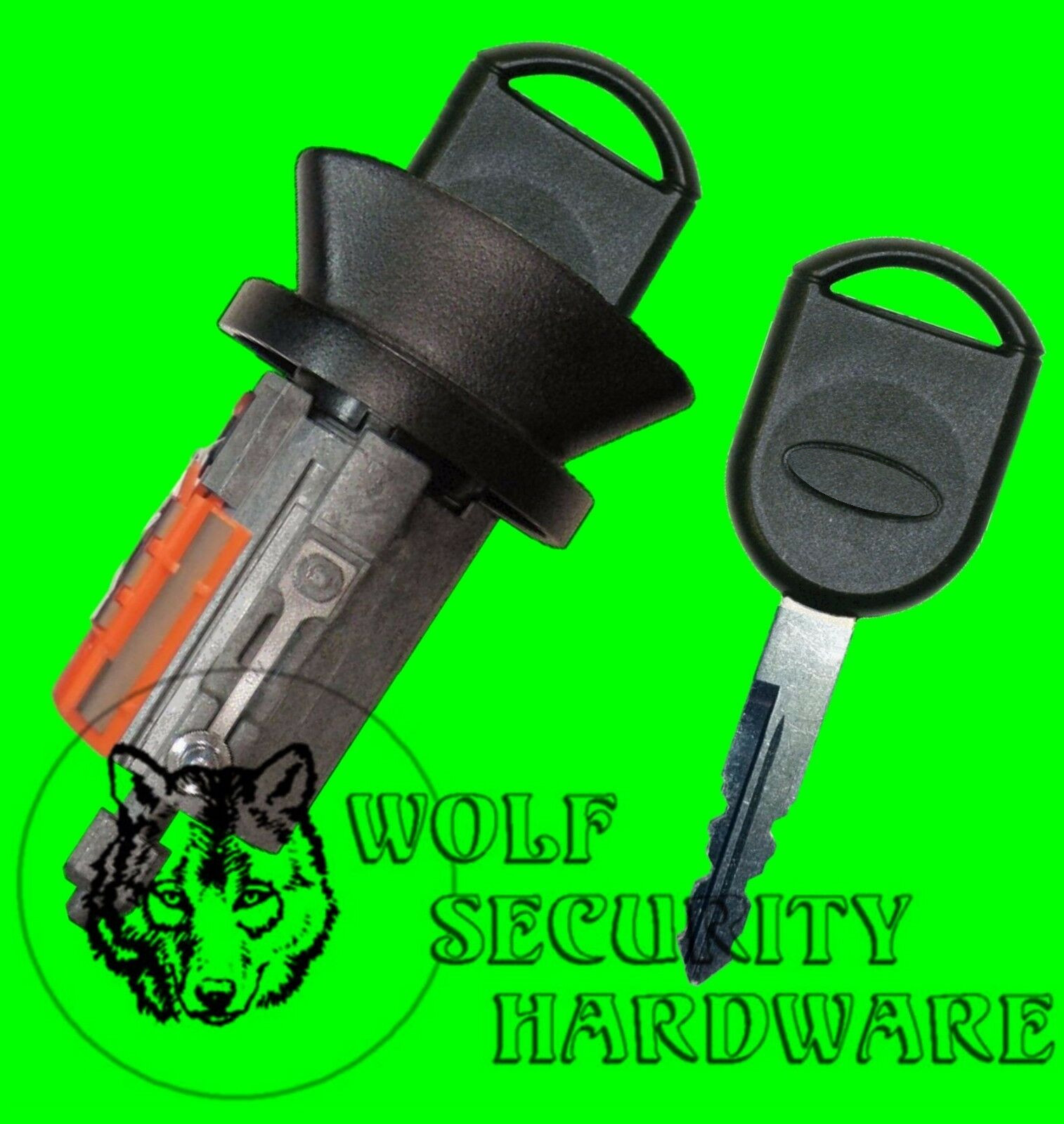 Ford Ignition Key Switch Lock Cylinder Tumbler With 2 PATS RFID Chip Keys