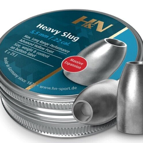 H&N Slug HP 150 Count HOLLOW POINT 5.5mm .218 / .22 Caliber 36GR Pellets GERMANY