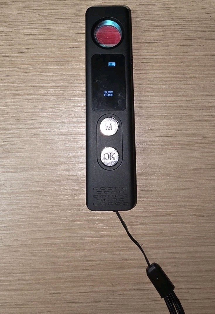 Hidden Camera Detector Bug Finder Anti-Spy RF GPS Tracker 5-Level Black