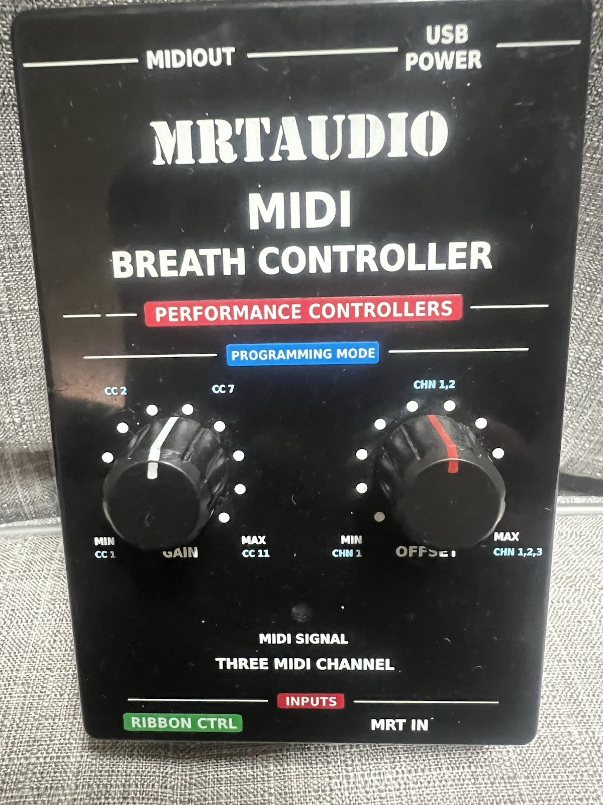 MRTaudio MIDI Breath Controller ONLY AS PICTURED USED FREE SHIP