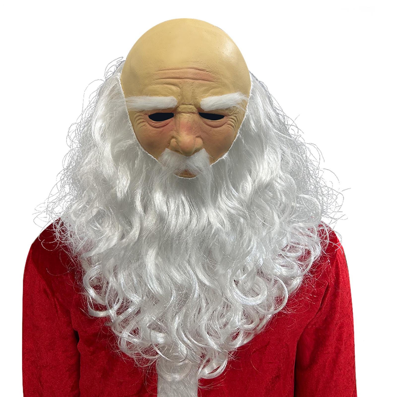 Santa Claus Masque Realistic Latex Costume Santa Claus Face Cover serviceable