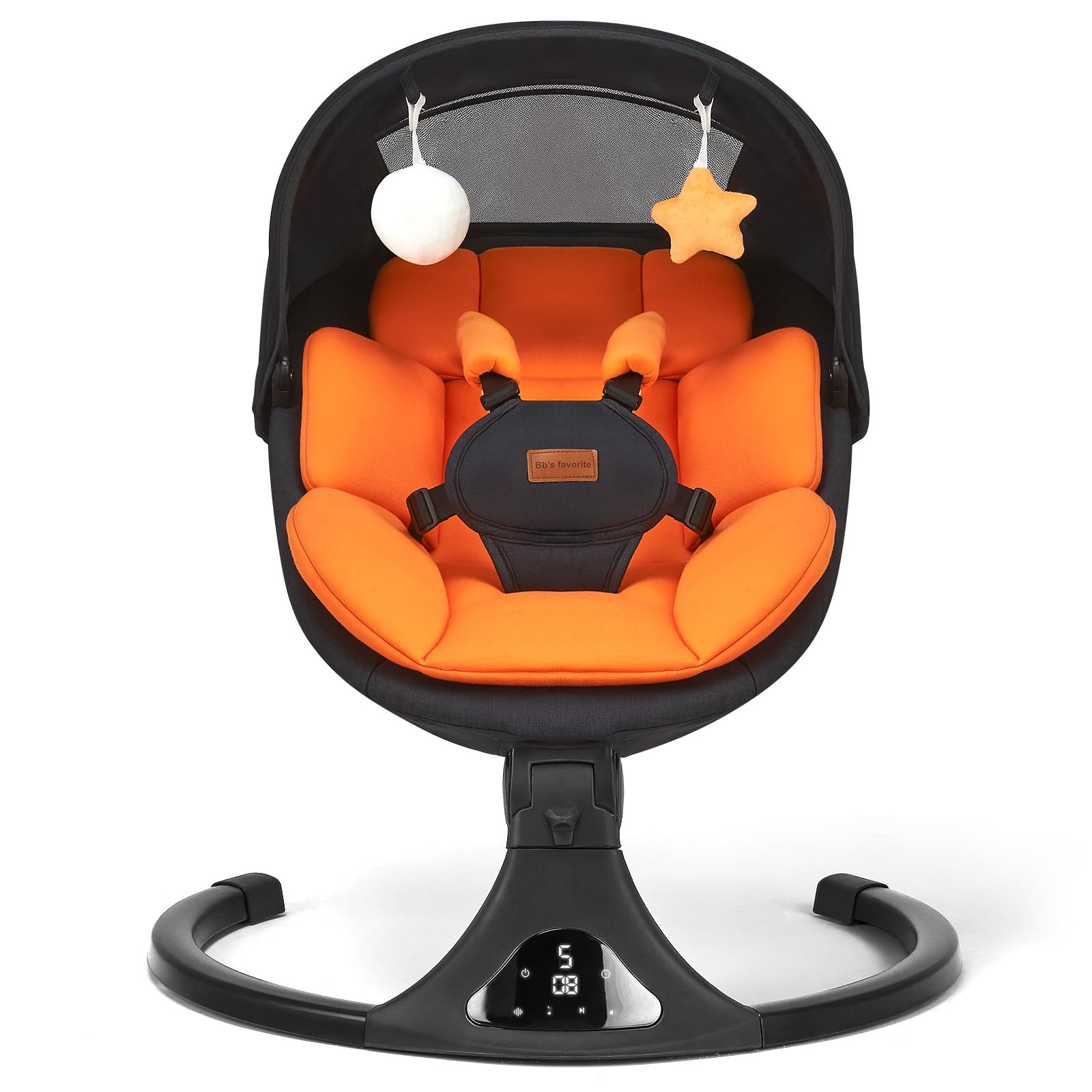 Baby Swings for Infants, Portable Baby Swing for Newborns with Bluetooth, Ele...