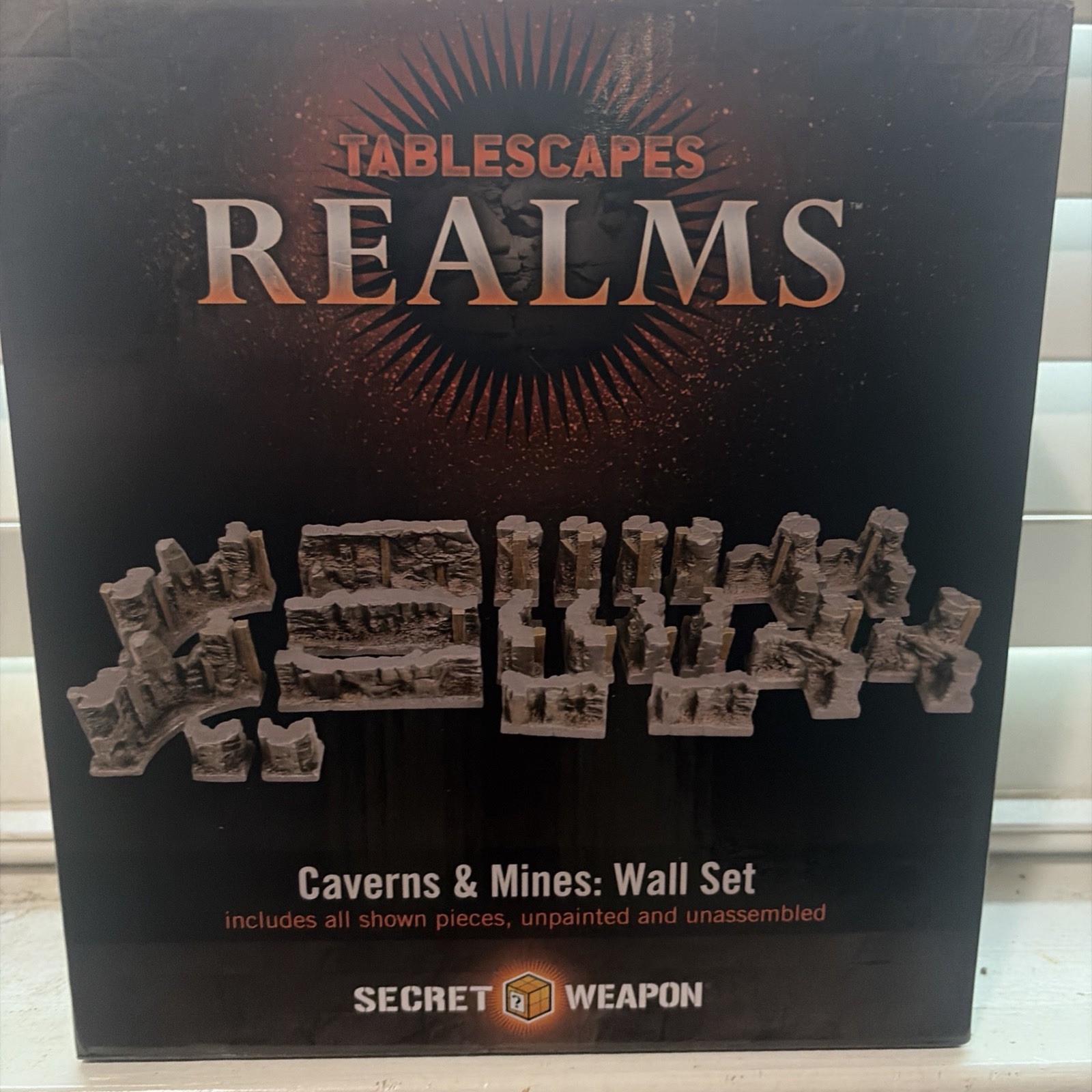 Secret Weapon Tablescapes Realms Caverns & Mines Walls Set NIB Terrain OOP
