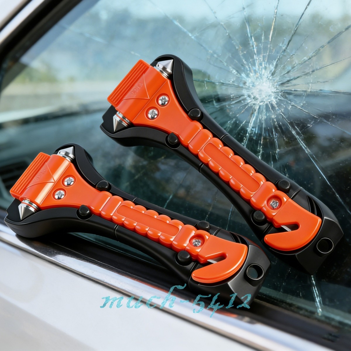 2 Car Safety Hammer Window Glass Breaker Emergency Rescue Escape Cutter Belt Kit