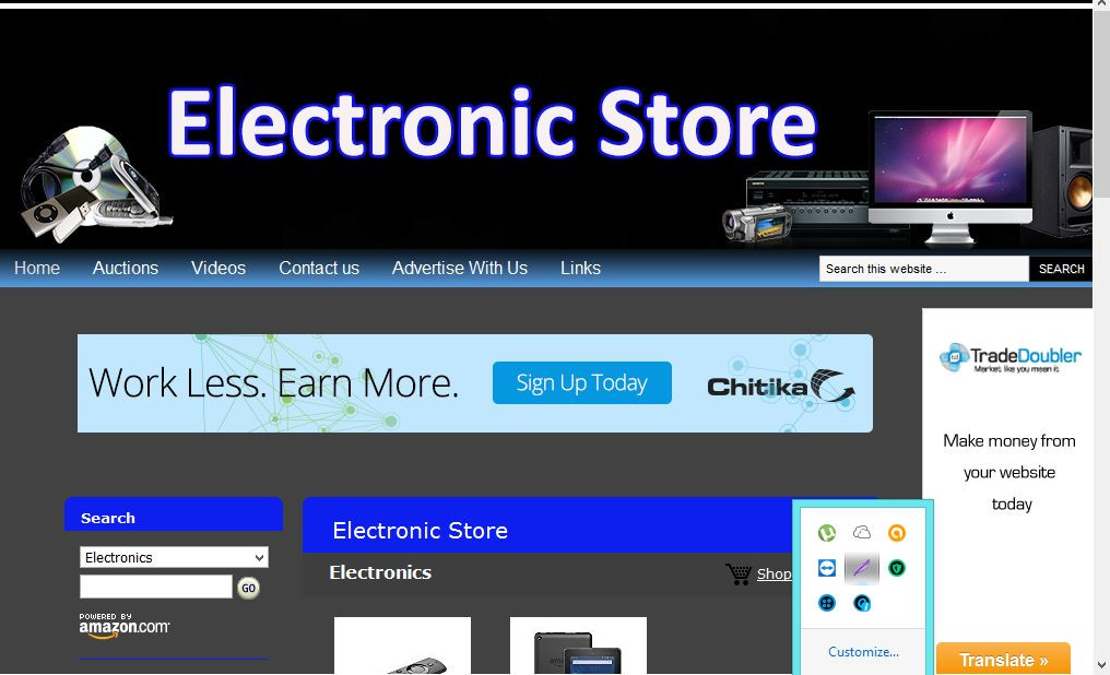 Electronic Store Amazon Affiliate  Website  Free Installation  / Hosting