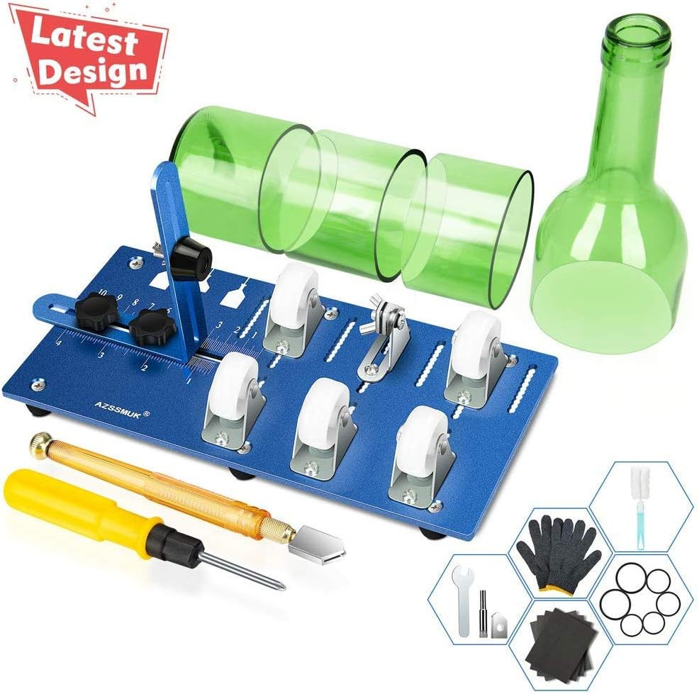 Glass Bottle Cutter Upgraded Bottle Cutting Machine for Cutting Round, Oval Bott