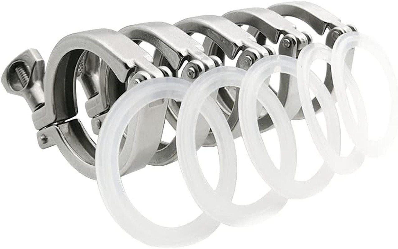 1.5" Sanitary Tri Clamp 304 Stainless Steel Single Pin Heavy Duty Tri Clamp Clov
