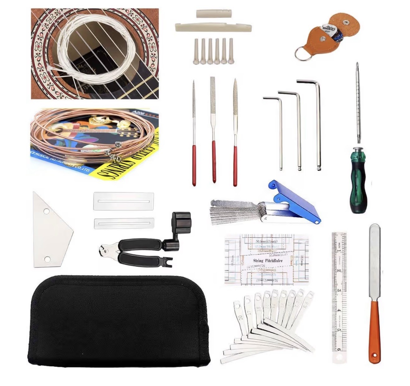 Vance 50Pcs Guitar Tool Kit, Repair Maintenance