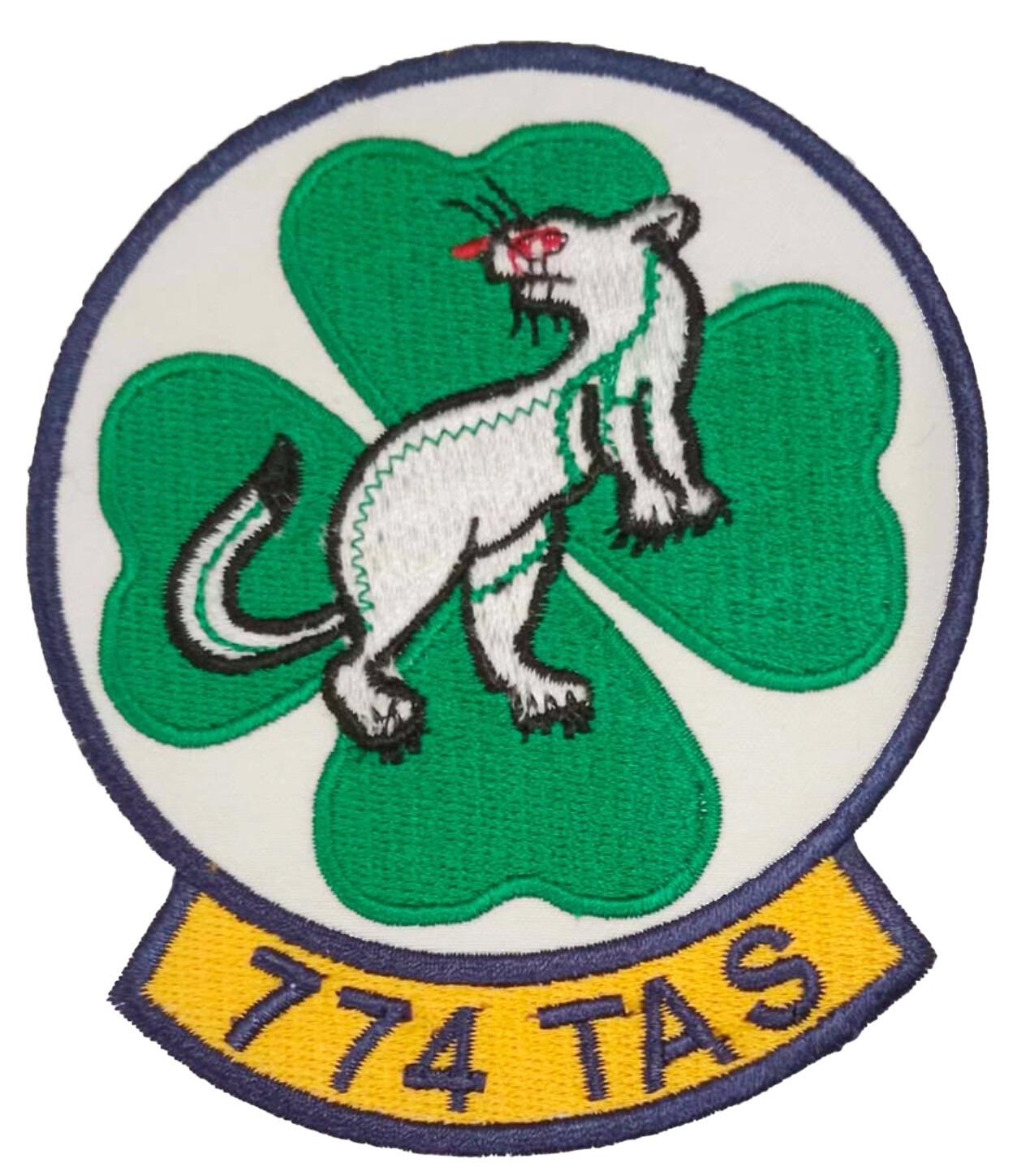 774th TAS Weasel Squadron Patch, Iron On, 4 in