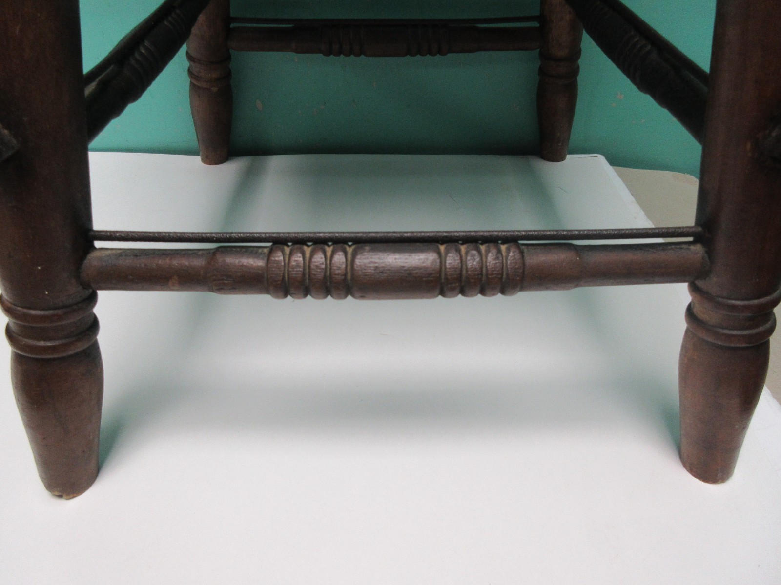 Antique Vintage Old Solid Wood Stool
