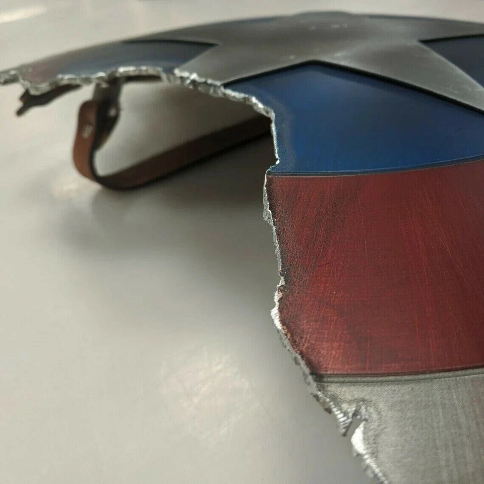 Captain America Broken Shield Metal Prop Replica Avengers Endgame Shield Gift
