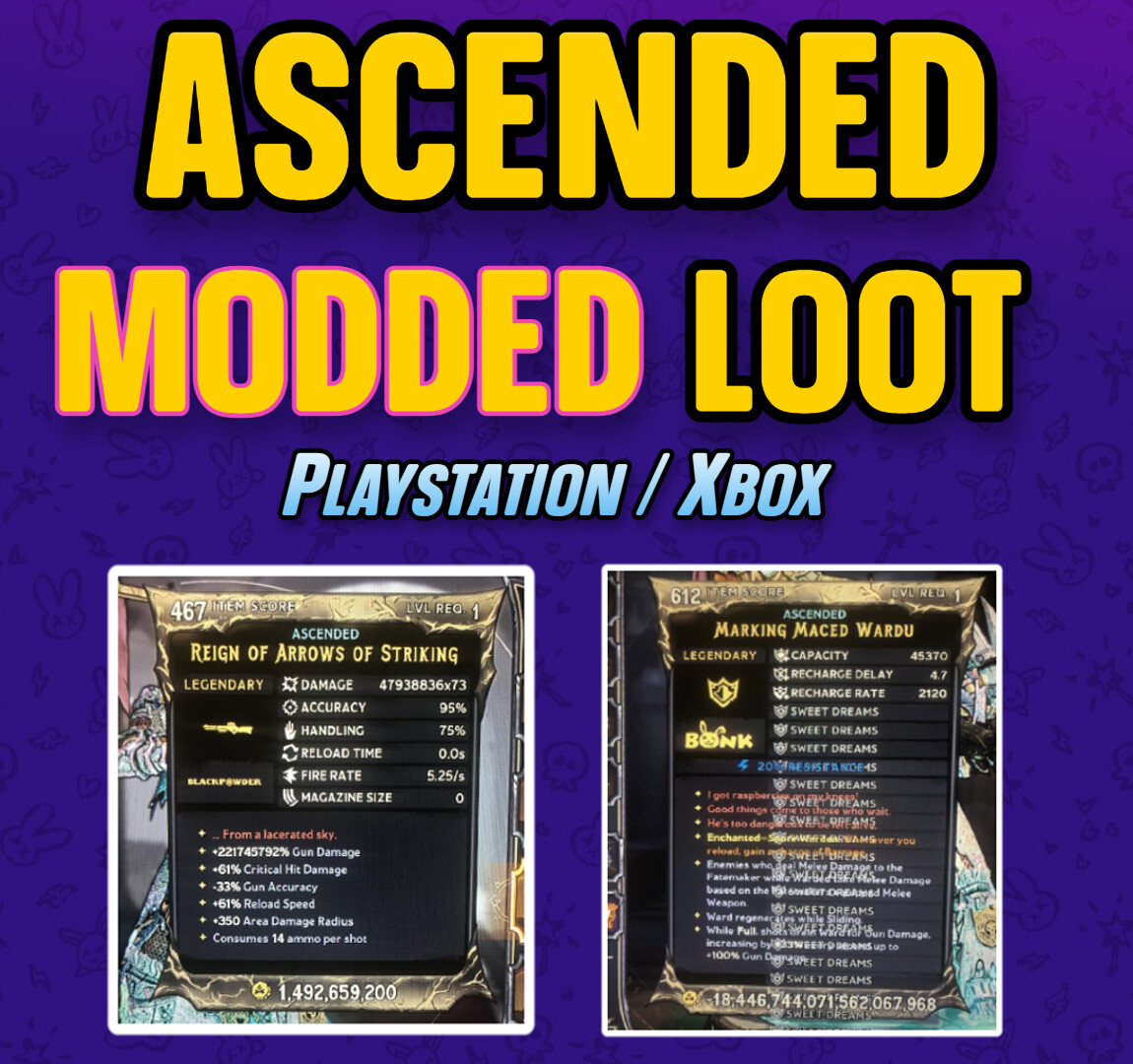 Tiny Tina's Wonderlands LEVEL 1 MODDED GEAR ⭐️ GodMode Items (PS4/5 | XBOX | PC)